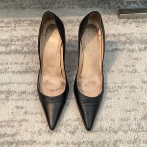Christian Louboutin Black Leather Pumps Size 5.5